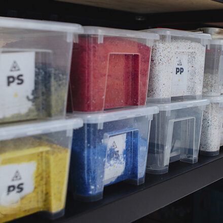 We gebruiken gerecyclede materialen